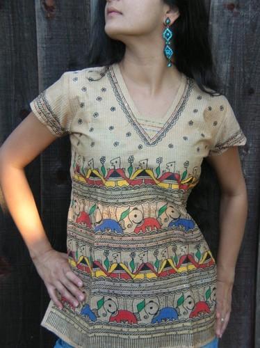 Madhubani painting kurti sales