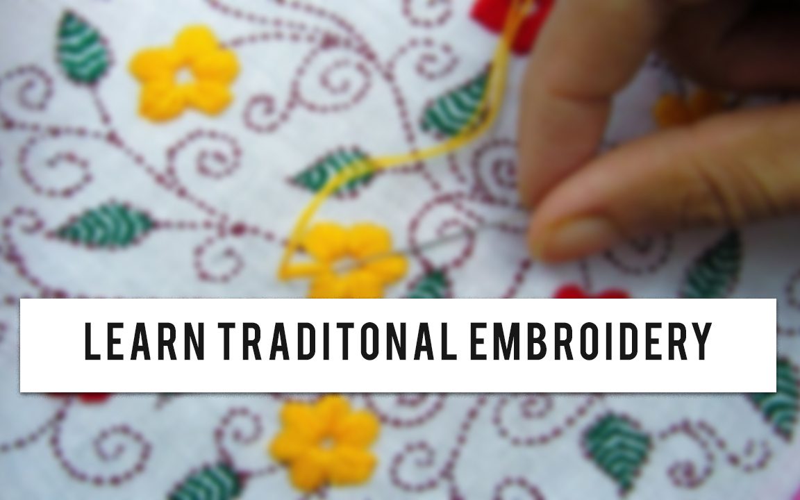 learn embroidery stitches online