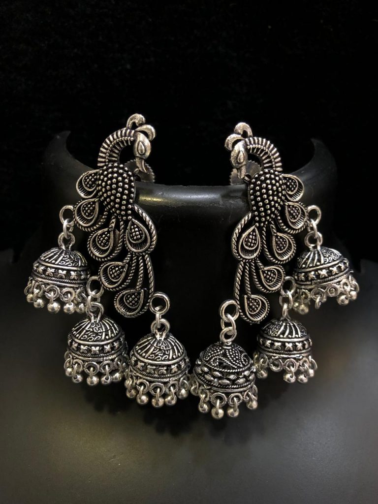 Oxidised jewellery sales earrings online