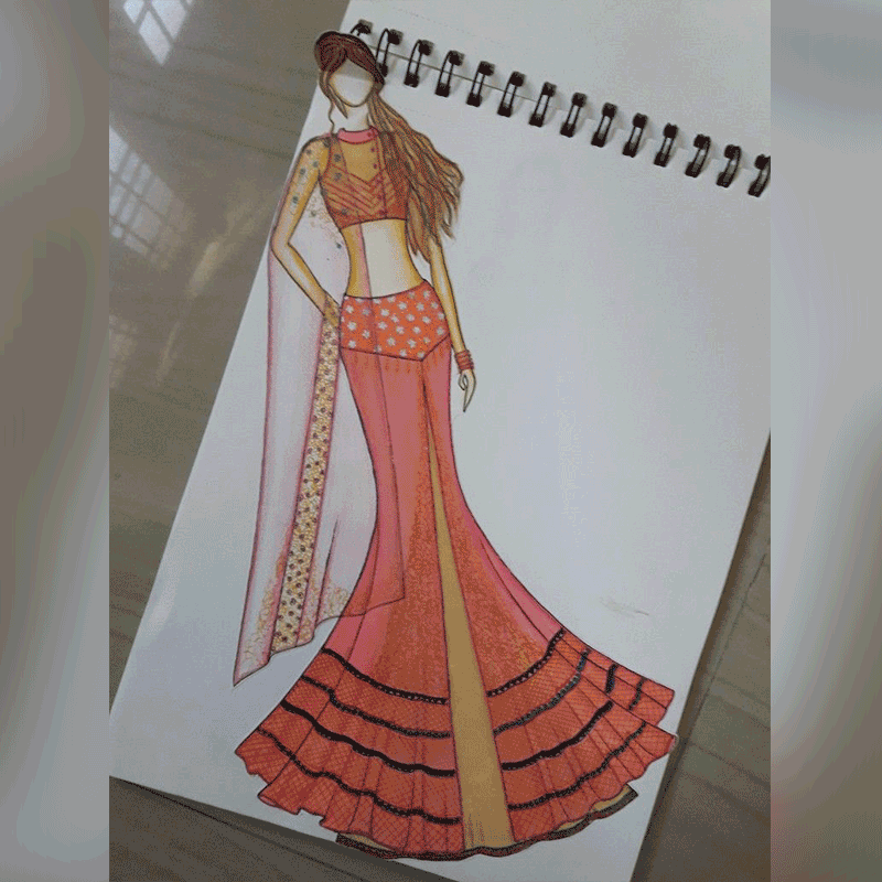 Pin by Tina Garg on outfit drawing | Bride fashion illustration, Fashion  illustration dresses, Dress illustration design
