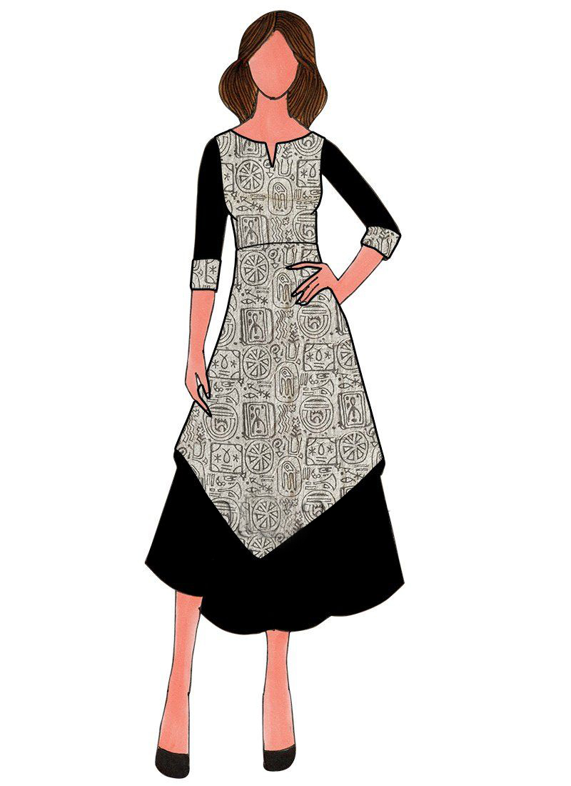 Make Lovely High-Low Kurtis through Fashion Illustration
