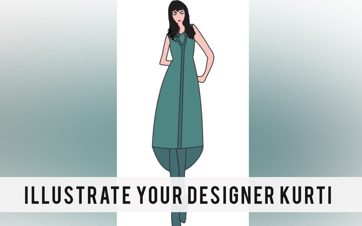 Fashion Illustration Ideas to Design Trendy Asymmetrical Kurtis!