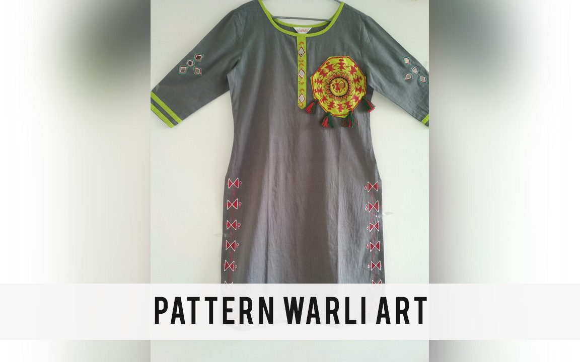 Warli painting on sale on kurtis