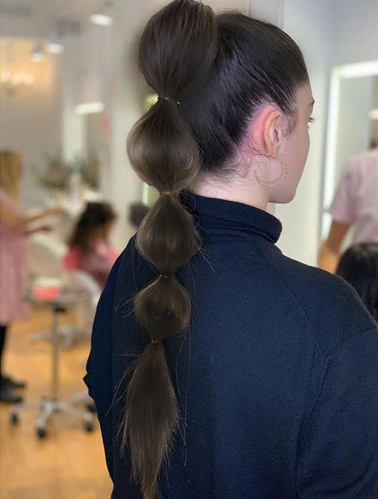 bubble ponytail bubble ponytail