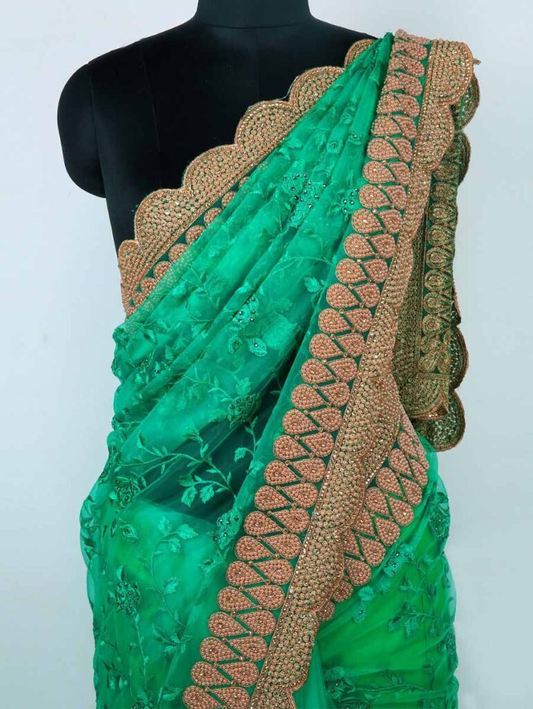 scallop saree border scallop saree border