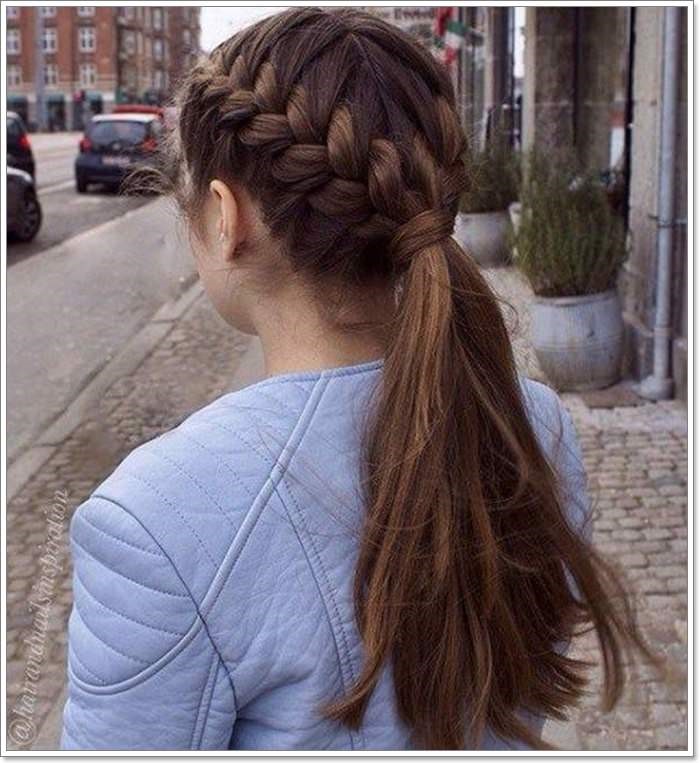 two side french braid two side french braid