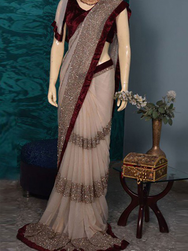 velvet saree border velvet saree border