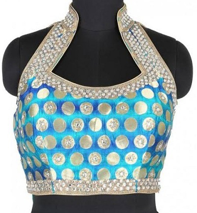 halter neck saree blouse