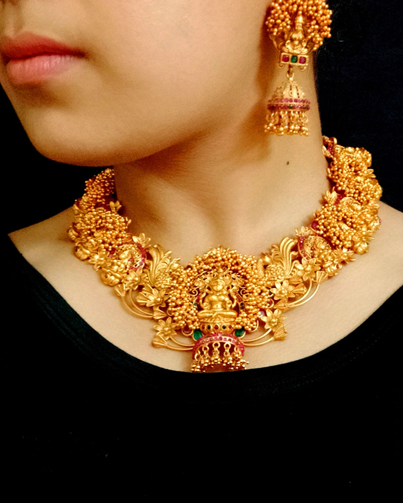 Hunar Online jewellery design gold necklace Hunar Online jewellery design gold necklace