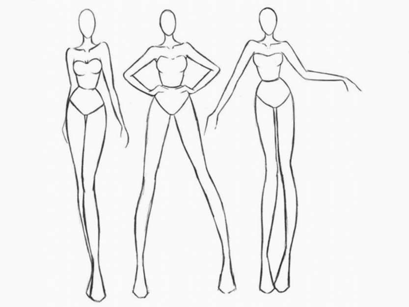 body figures in fashion illustration