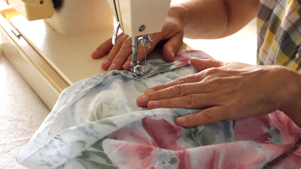 Sewing machine using Sewing machine using