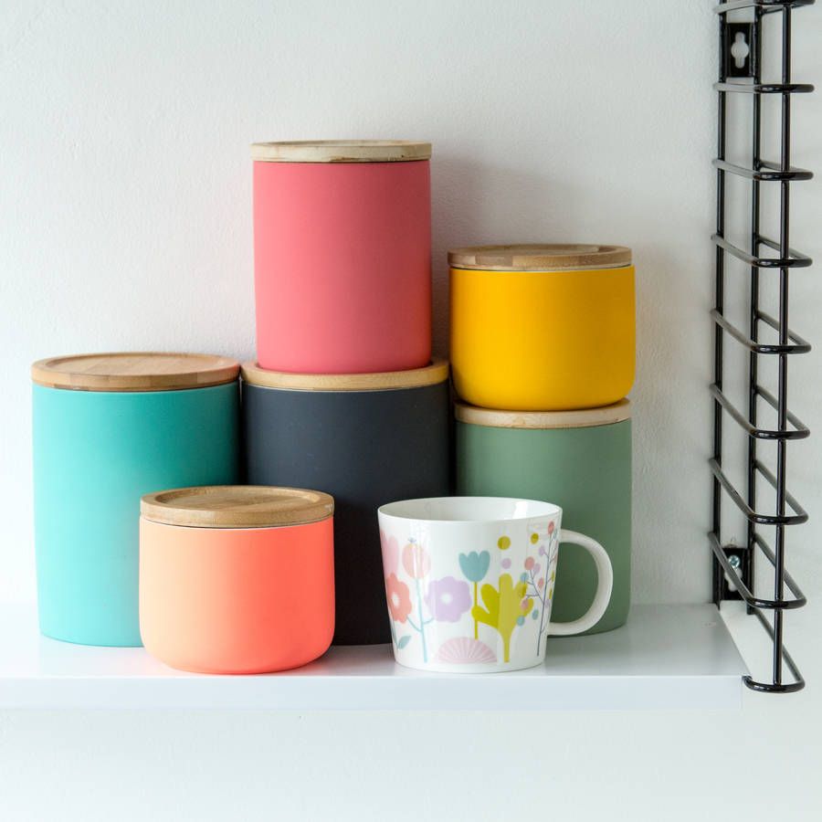 colourful containers in kitchen colourful containers in kitchen