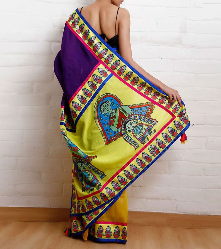indian hand painting on fabric indian hand painting on fabric