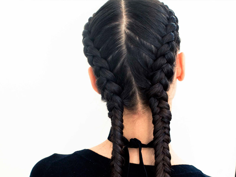 two side french braid two side french braid