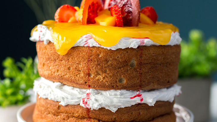 Eggless Pineapple Cake - Manjula's Kitchen - Indian Vegetarian Recipes