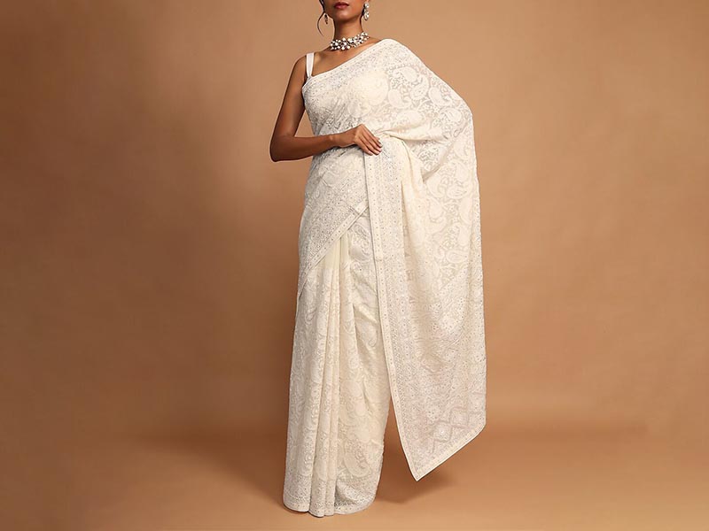 Chikankari Saree Chikankari Saree