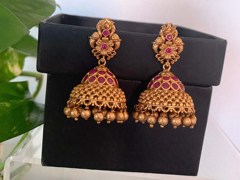 Temple Jhumkas Temple Jhumkas