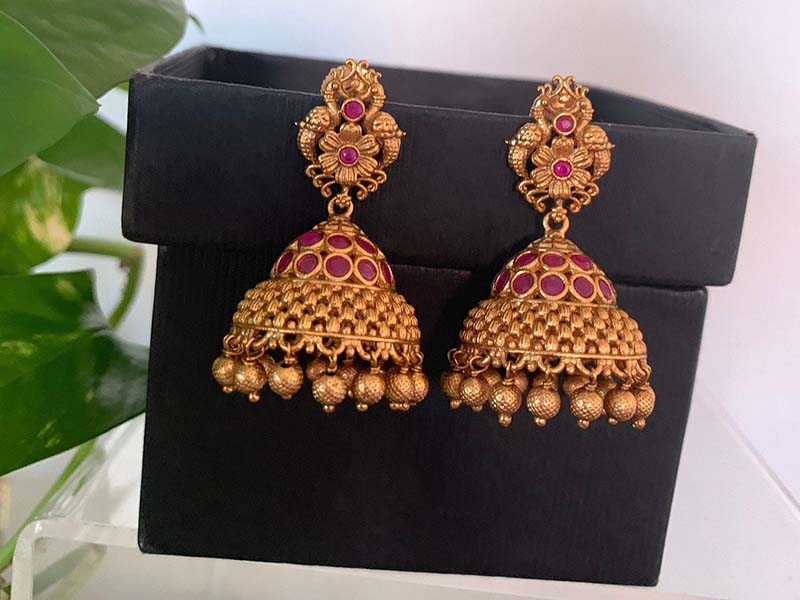 Temple Jhumkas