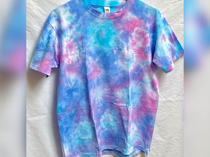 crumple tie dye