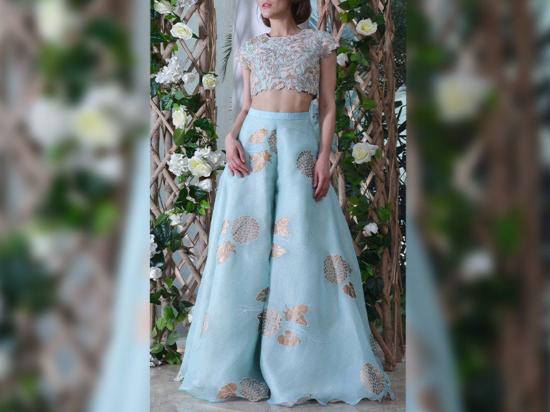 Palazzo and Crop-top Palazzo and Crop-top