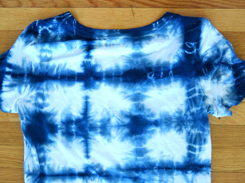 square fold tie dye