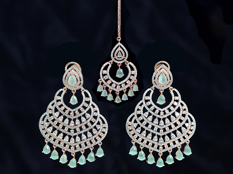 Kundan Chandbali Earrings : JPM6642