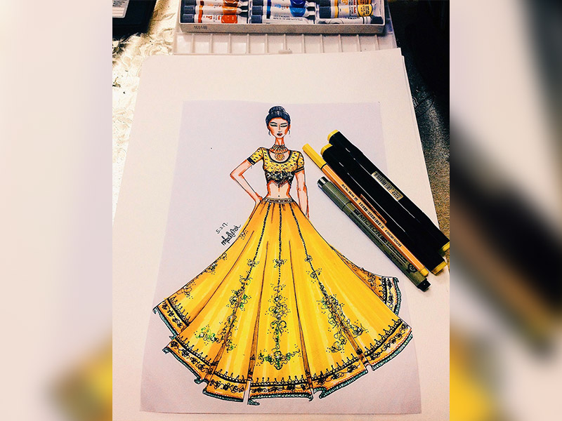 fashion illustration indian fashion illustration indian
