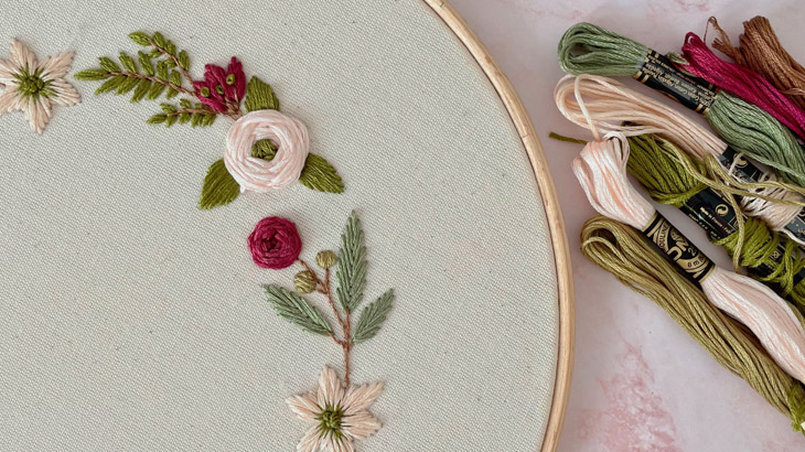 Embroidery work sales