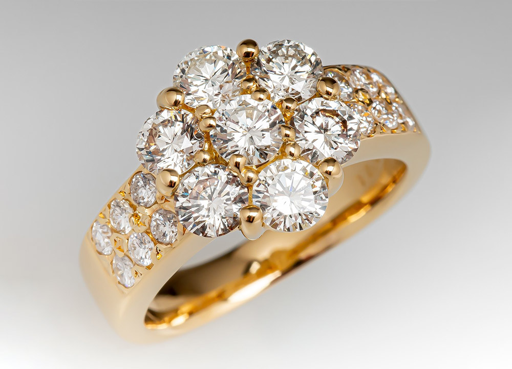 diamond cluster setting diamond cluster setting