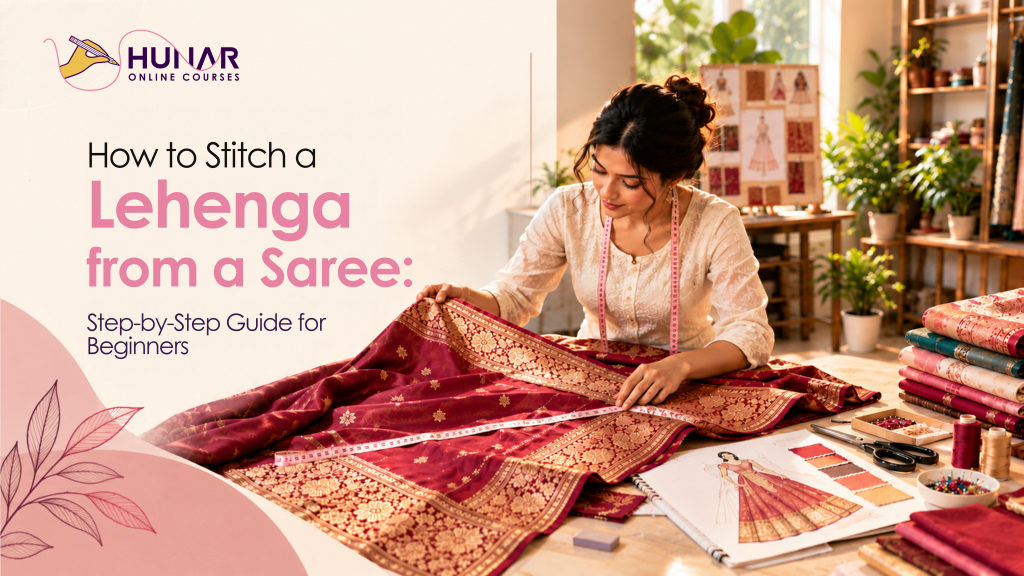 how to stitch a lehenga